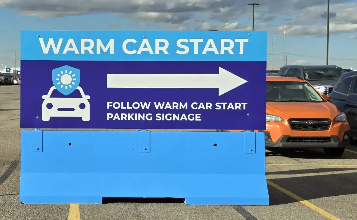 Warm Car Start Zone at Park and Jet Calgary